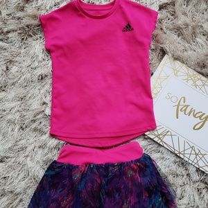Toddler Adidas skort outfit